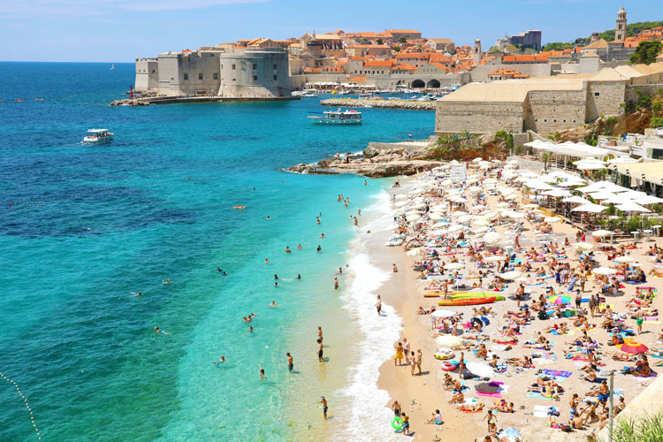 Strand op Dubrovnik